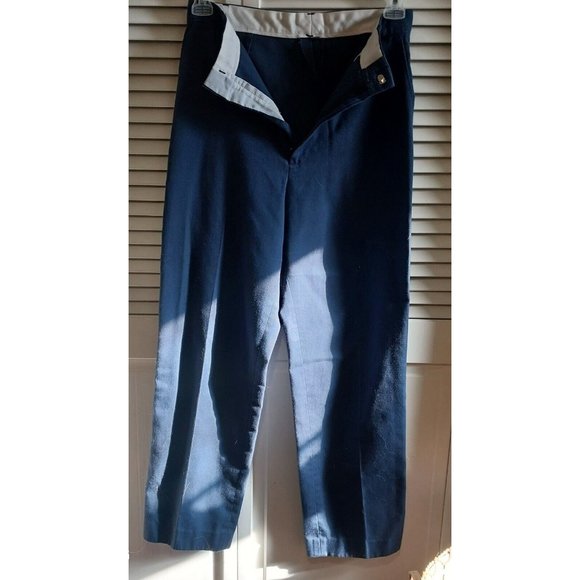 Dee Cee Pants - DC Vintage Navy Blue Pants Size 28 Waist Year 1980 Great Shape  Side Pockets